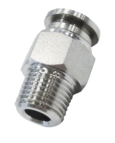 Racor Recto Inoxidable 